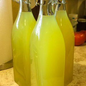 Three Bottles of Homemade Limoncello